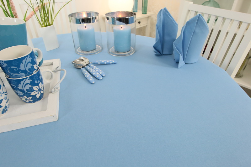 Die schönsten Markenqualität Tischdecken TiDeko® Tischdecken-Shop.de bei hellblauen Tischdecken | kaufen Tischdecken-Shop.de
