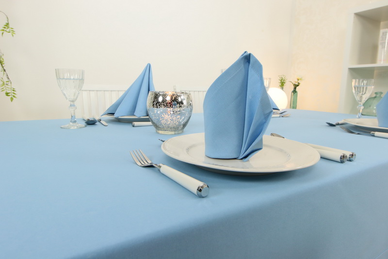 Markenqualität TiDeko® hellblauen Tischdecken-Shop.de. | Tischdecken Die Tischdecken schönsten kaufen bei Tischdecken-Shop.de