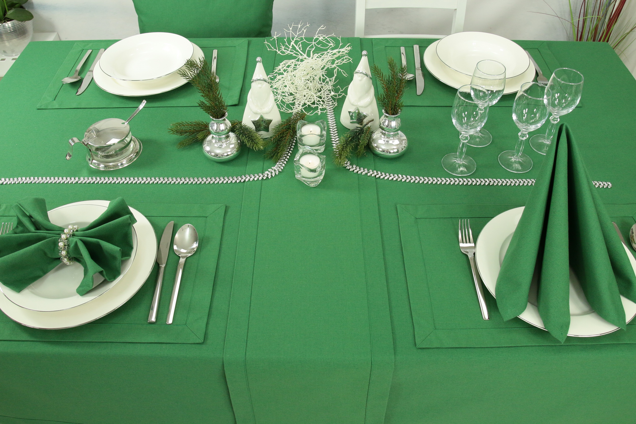 Weihnachtliche cm Tischdecke cm grün | 150 220 Breite