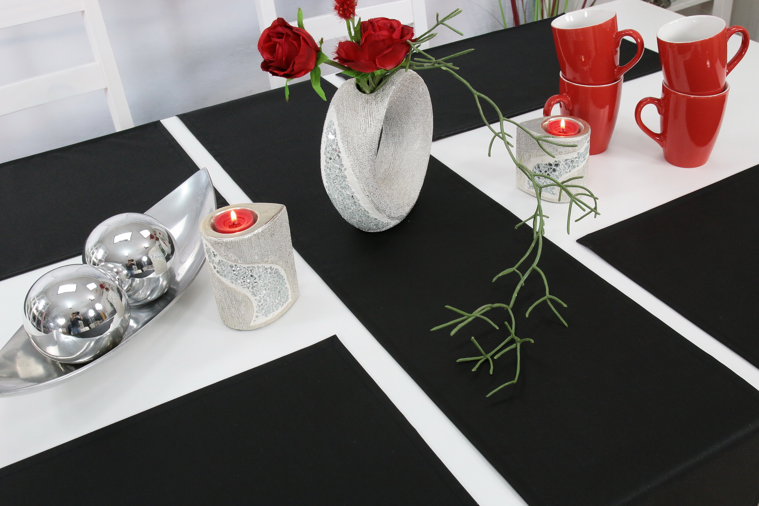 online | Tischdecken-Shop.de. TiDeko® Tischdecken | Schwarz Tischläufer kaufen in TiDeko Markenqualität