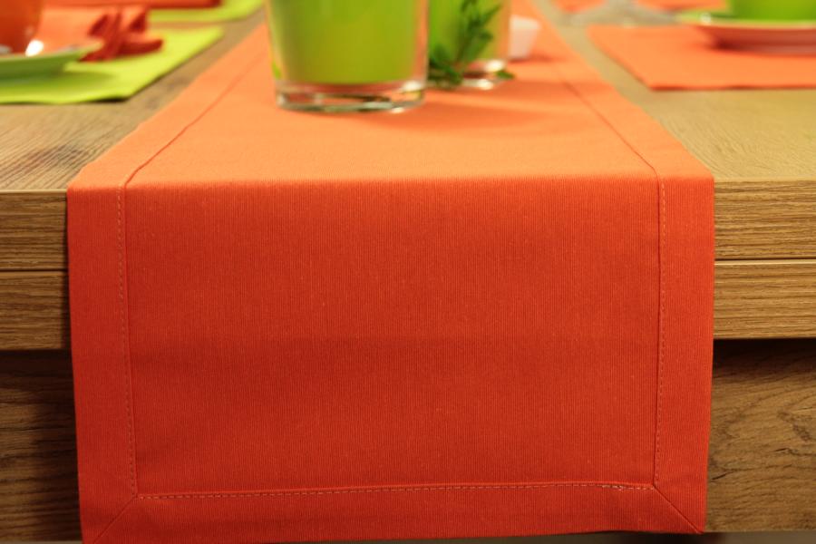 60 cm | 25 | Orange cm Tischläufer Breite uni SW109945