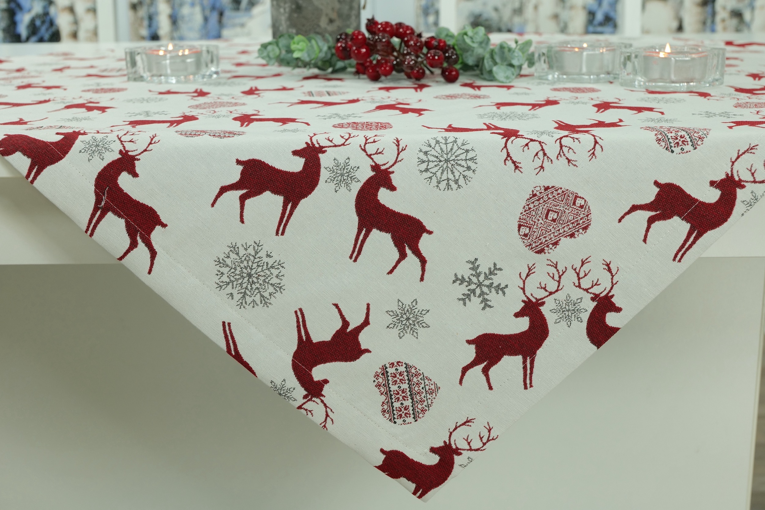 Die schönsten Mitteldecken Weihnachten und Advent | TiDeko®  Tischdecken-Shop.de. Tischdecken Markenqualität
