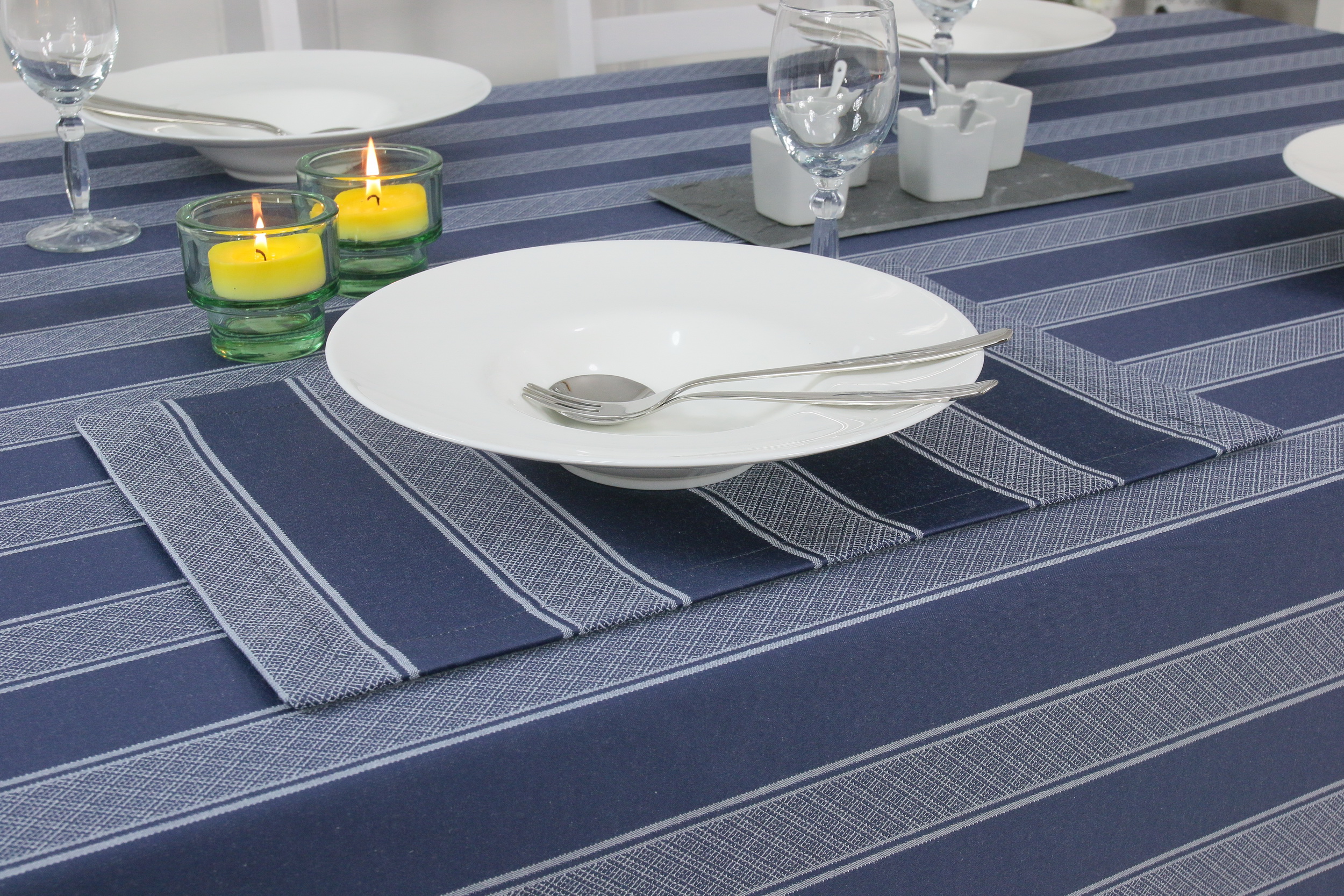 Tischsets & Platzsets Tischdecken-Shop.de. | TiDeko® BLAU Markenqualität Tischdecken