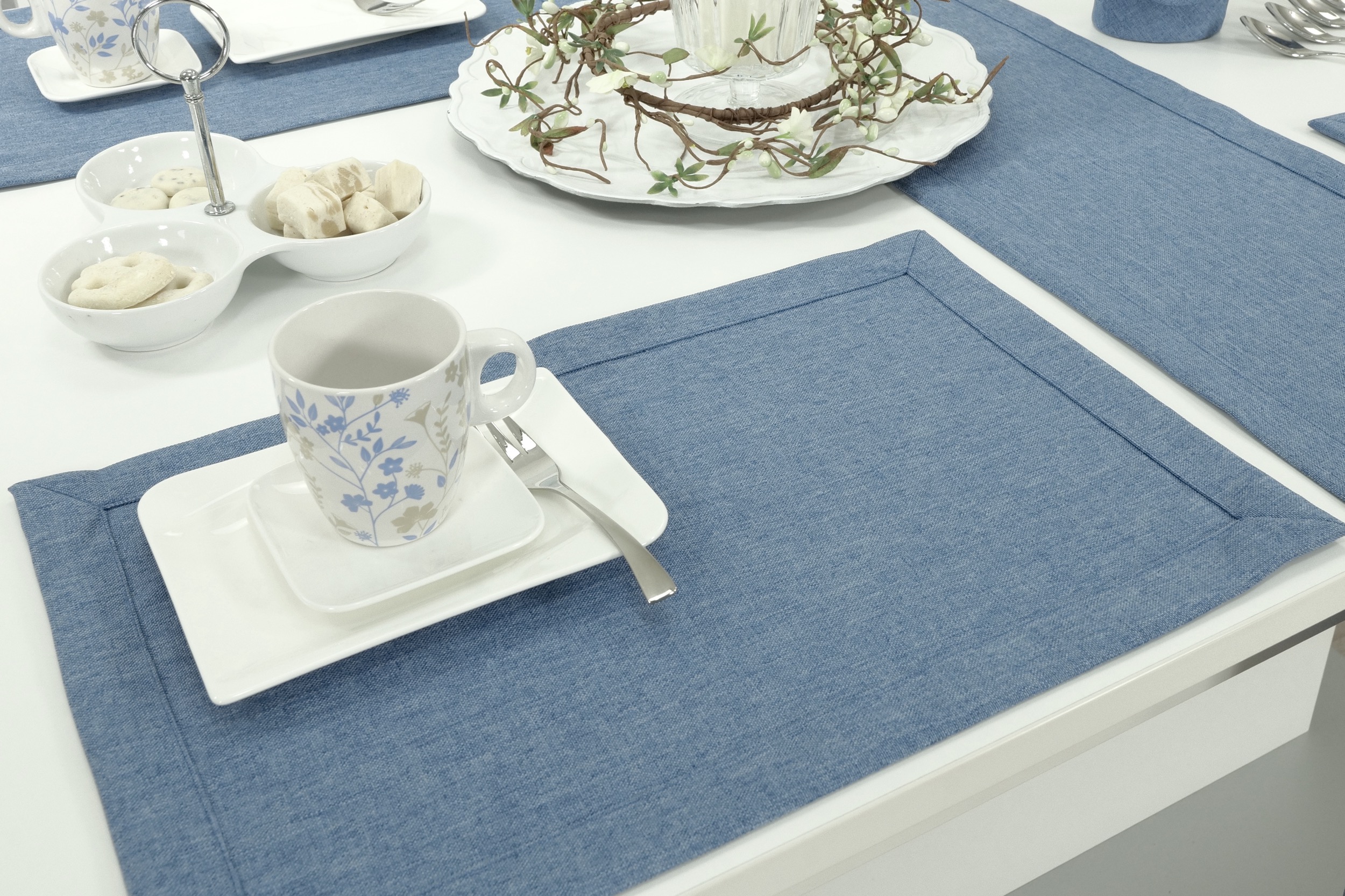 Tischsets & Platzsets BLAU | TiDeko® Tischdecken-Shop.de. Tischdecken  Markenqualität