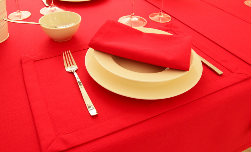 Tischsets & | ROT Platzsets Tischdecken Tischdecken-Shop.de. TiDeko® Markenqualität