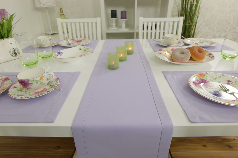 TiDeko® Tischläufer Tischdecken-Shop.de. Violett | Markenqualität kaufen | TiDeko online Tischdecken in