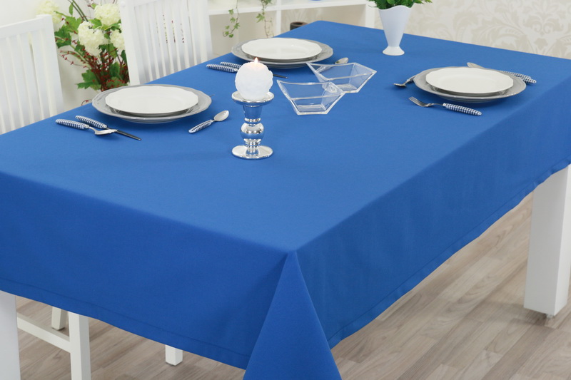 Tischdecke Blau einfarbig cm 150 SW113422 | 130 cm Breite 