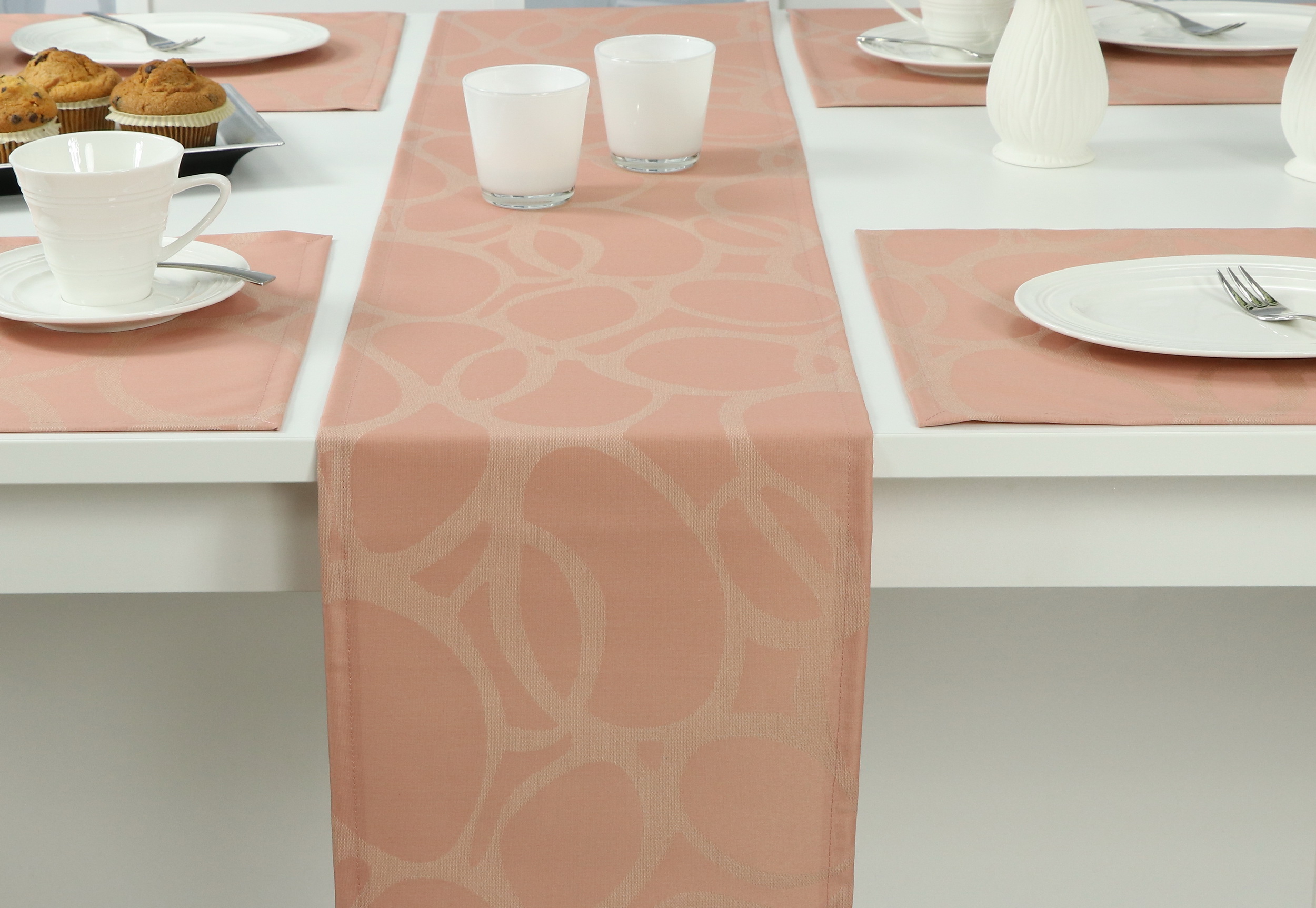 Rosenholz mit Breite Tischläufer cm | abwaschbar 40 240 Muster Gröna cm