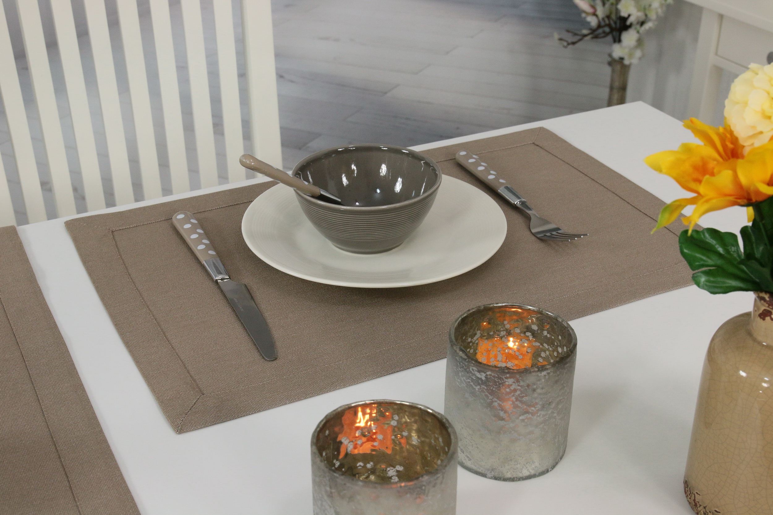 Tischsets & Platzsets BRAUN | TiDeko® Tischdecken-Shop.de. Tischdecken  Markenqualität