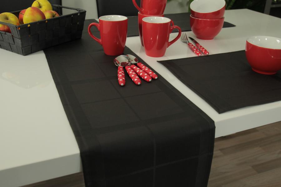 Tischläufer in Schwarz online kaufen | TiDeko | TiDeko®  Tischdecken-Shop.de. Tischdecken Markenqualität