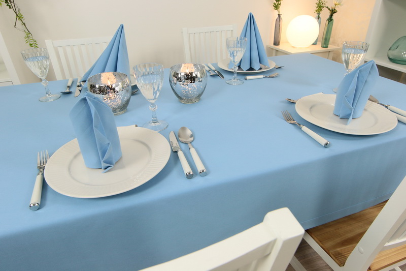 kaufen Die | Markenqualität bei Tischdecken hellblauen Tischdecken Tischdecken-Shop.de TiDeko® schönsten Tischdecken-Shop.de.